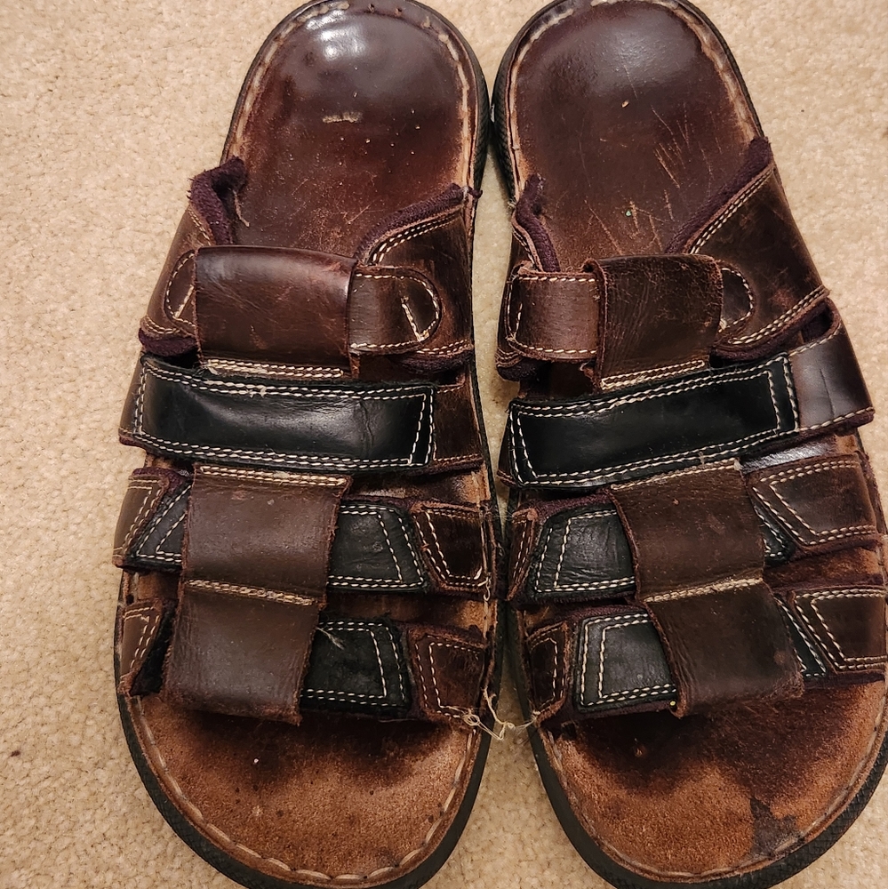 Men's leather sandals